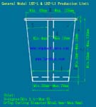 cups dimensions range/limit